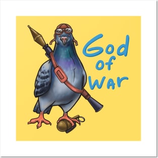 God of war,a dove with a weapon Posters and Art